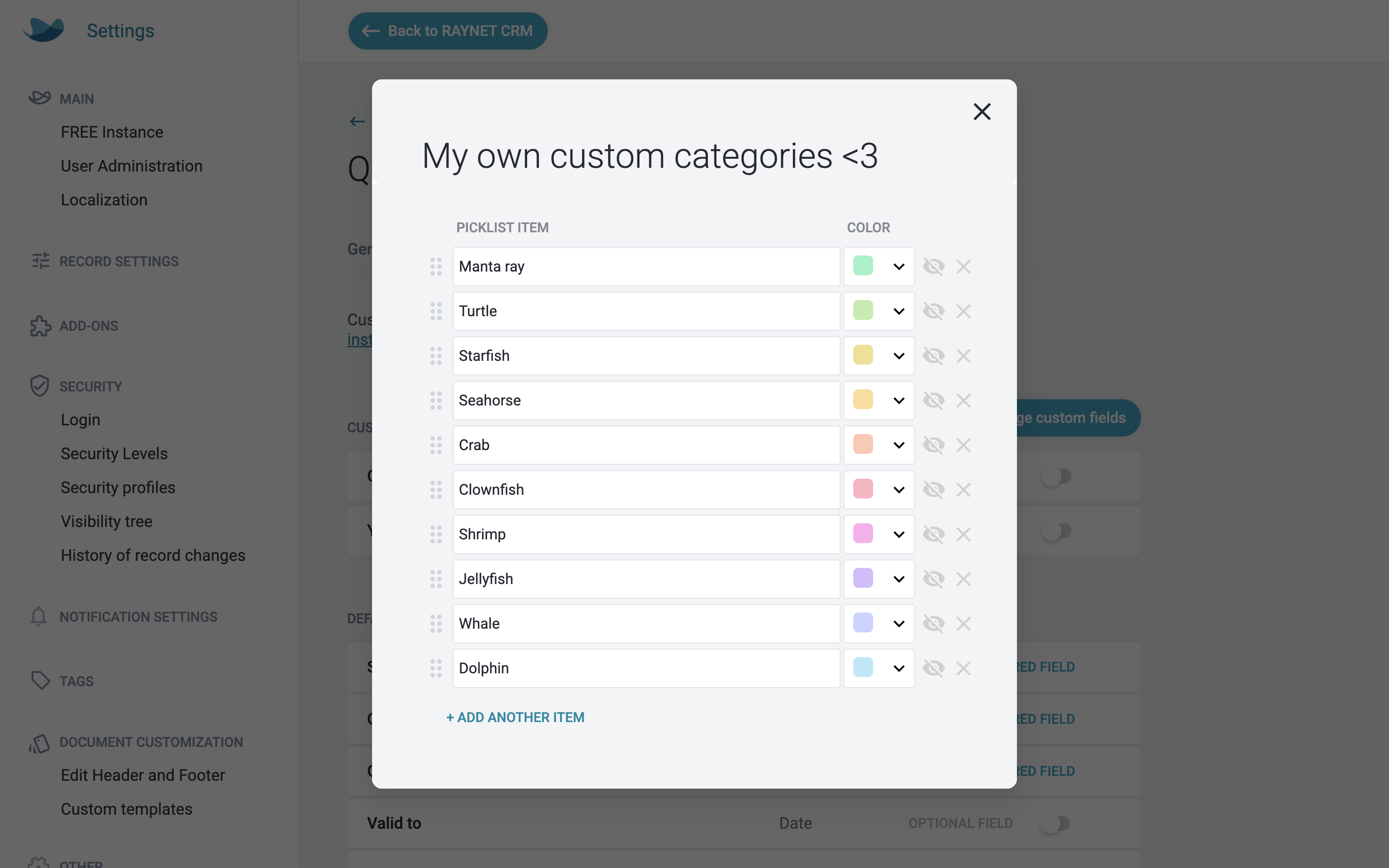 Customize your CRM software